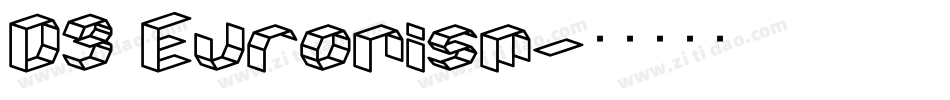 D3 Euronism字体转换